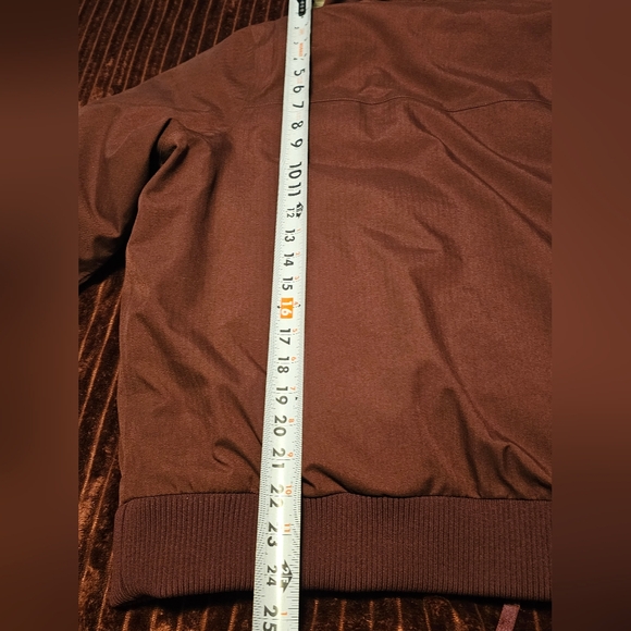 The North Face Maroon Jacket with Fur Hood - Picture 10 of 13